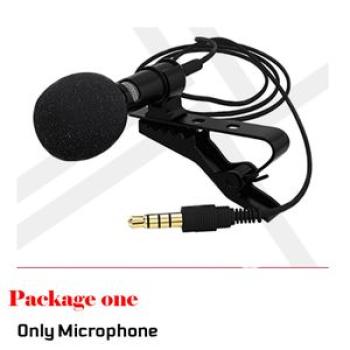 PC Phone Camera Mini Microphone Lapel Lavalier Mic