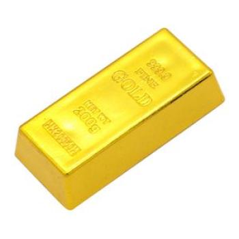 1x  Fine Gold Bar Bullion Prop Fancy Desk Ornaments Display Toy