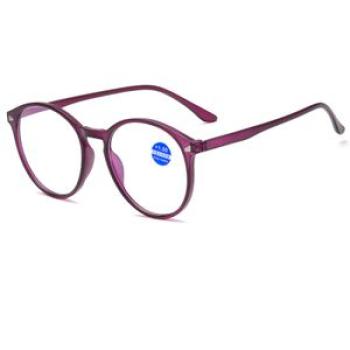 Retro Anti Blue Light Reading Gles Ladies Round Fashion Presbyopia