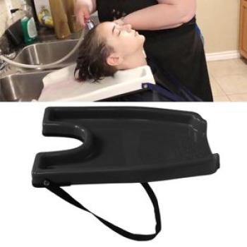 Backwash Washing Tray Sink Basin for Salon for Patient Elderly Black