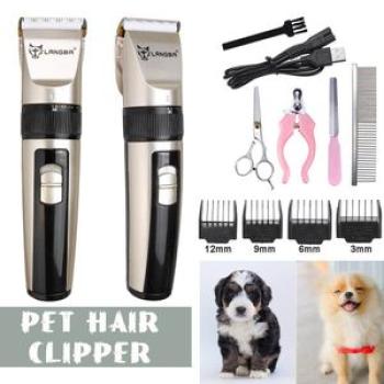 Electric Pet Dog Cat Hair Clipper Low-noise Animal Grooming Trimmer