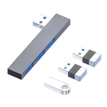 USB Male to Dual USB 2.0+USB 3.0 Female Adapter