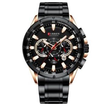 8363 Wristwatch Quartz Watch Waterproof  Luminous Men Three Sub-Dials
