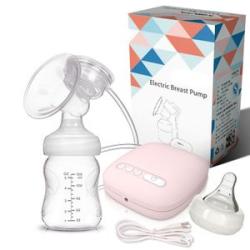 Bilateral Electric Breast Pump 150 Ml With Bottle - Pink