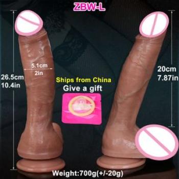 XXL Realistic Soft Huge  Long Dildo Silicone Vaginal