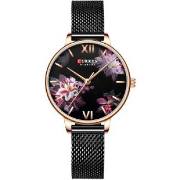 9060 Luxury Casual Business Quartz Women Watch Flower Dial