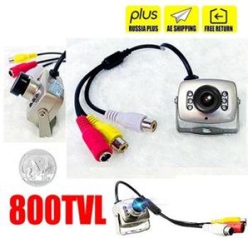 Super Small Have Night Vision 700TVL CCTV HD Mini Camera AV Audio MIC Metal Monitoring