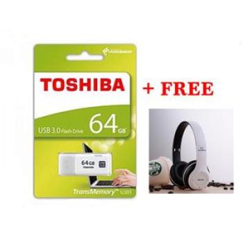 USB 3.0 Pendrive - 64GB Plus P47 Headset - White