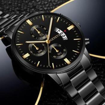 Business Luxury Sophisticated Wristwatch - Black