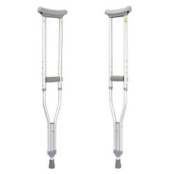 1 Set Comfort Crutch Accessory Kit, Underarm Cushions, Hand Grip Gray