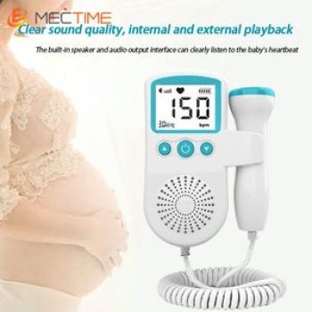 Home Fetal Doppler Heart Rate Baby Monitors - Green/White