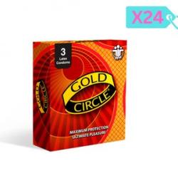 Gold Circle Classic Condoms - 3 Pieces X 24 Packs