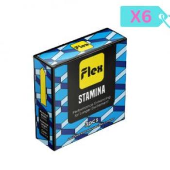 Flex Stamina Condom 3 x 6 Packs