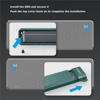 ORICO PCIE SSD Enclosure Mobile Solid State Drive Enclosure