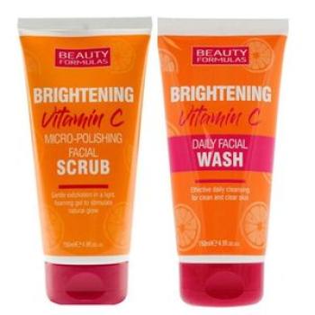 Vitamin C Brightening Facial Wash And Scrub Combo - 150ml X 2