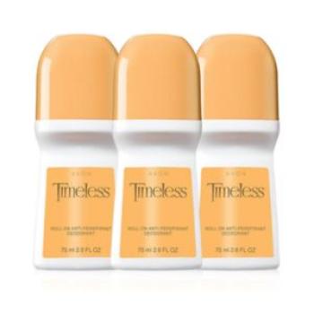 Timeless Anti-Perspirant Deodorant Roll-On - 75ml x 3