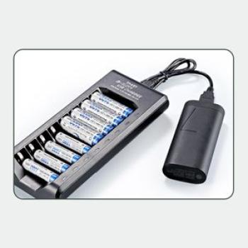 Smart 8-slot 1.2V Ni-MH AA/AAA Battery Rechargeable USB Charger Easy