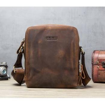 Leather Men`s Shoulder Bags Retro Messenger Bags Handbags Crossbody Bags for Men