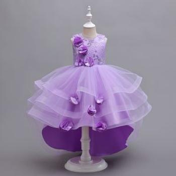 Girl Children Kids New arrival Long Tail Chrstmas Birthday Wedding Dinner Party Dress