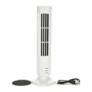 USB Rechargeable Tower Fan, Cooling Portable Fan Standing