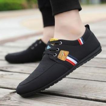 Men  Classic Lace Up Footwear - Black