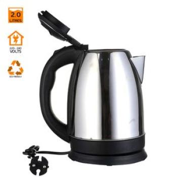 Electric Heat Kettle - 2.0L Silver/Black
