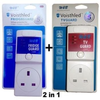 TV & Fridge Guard - 2Pieces -13 AMPS -  White