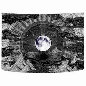 Moon and Star Tapestry Clouds Tapestries Tapestry 78.7 x