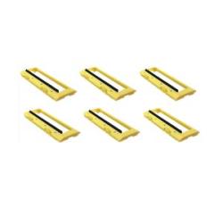 6Pcs the Yellow Main Brush Cover of the Sweeper is Suitable