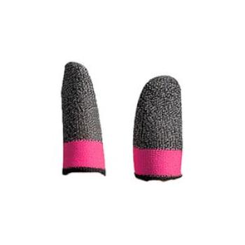 1 Pair Gaming Finger Sleeves Breathable Sweatproof-Pink