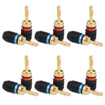 Banana Plug Red & Black Connector Speaker