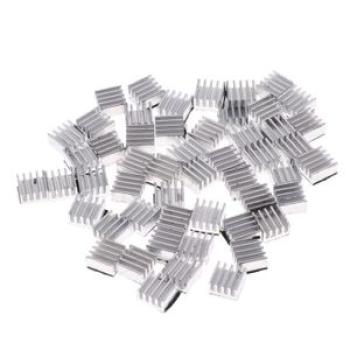 50Pcs 8.8x8.8x5mm Aluminum Mini LED/Power IC Heat Sink Cooling Fin