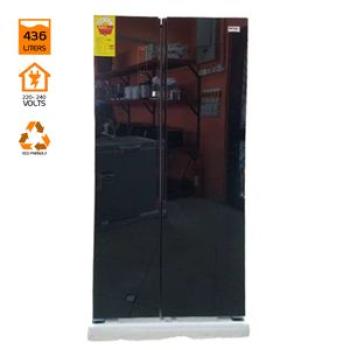 436 Litres - ME-676 Side by Side Refrigerator - Black