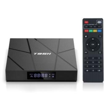 T95H Android 10.0 Smart TV Box Allwinner H616 Quad-core 64 Bit 4+64GB 6K Media Player LCD Display