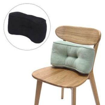 Comfort Lumbar Support Pillow Cushion Cotton For Car Seat Game Black