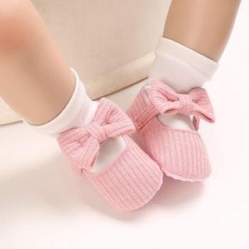 Spring and Autumn Baby Walking Shoes Soft Sole Knitted Baby Shoes Versatile Princess Shoes