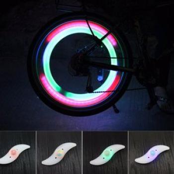 Bike Spoke Lights Cycling Wheel Wire Tyre Bright LED