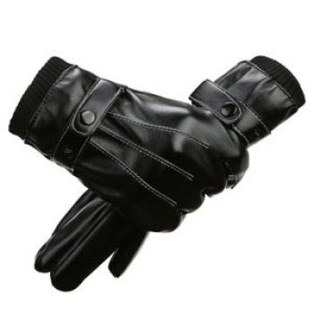 Men PU Velvet Lining Warm