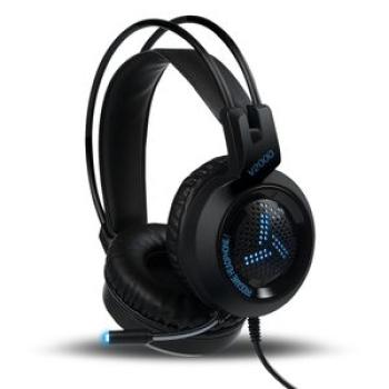 V2000 Short Microphone Dual 3.5mm + USB Interface Wired Gaming Headset, Cable Length: 2.1m