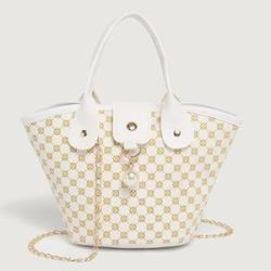 Women Crossbody Bag Leather Hand Bag For Ladies Chain Handbags White