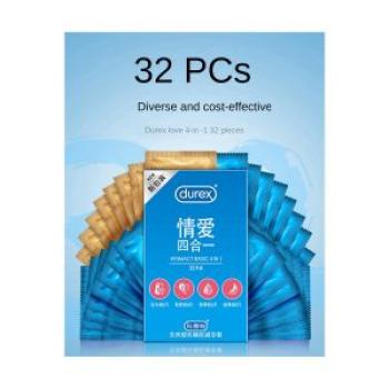 Erotic 4-In-1 Condoms Ultra Thin Condoms for Men Sex Product Shop