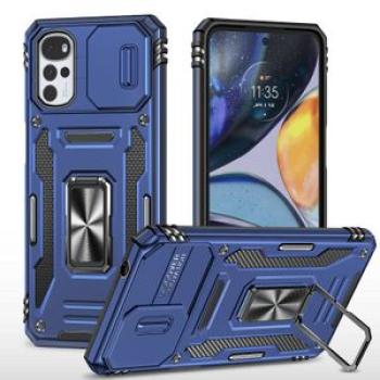 Case for Motorola Moto G22 / E32 Thick Armor Mobile TPU+PC Hard Ring Car Cover