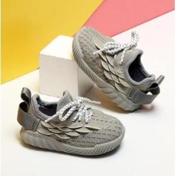 Canvas shoes casual flat baby -Gray