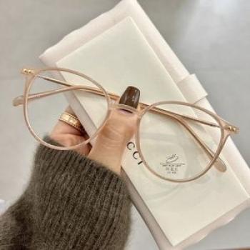 unisex round polygon gles for men women metal frame gles plain gles