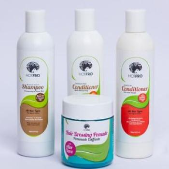 Basic Set With Black Soap Shampoo 4 In 1 Hair Care Set