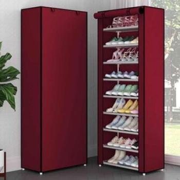 9 Tier Shoe Wardrobe - Red Wine