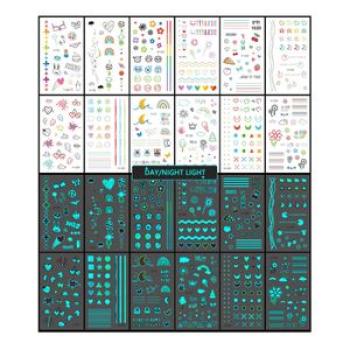 Luminous Temporary Tattoo Sticker Waterproof DIY Body