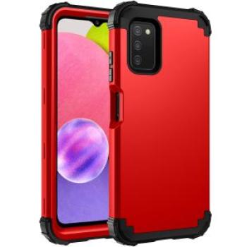 For Samsung Galaxy A03S Case,Heavy Duty Hard PC Soft TPU Rugged 3 In 1 Protection Case
