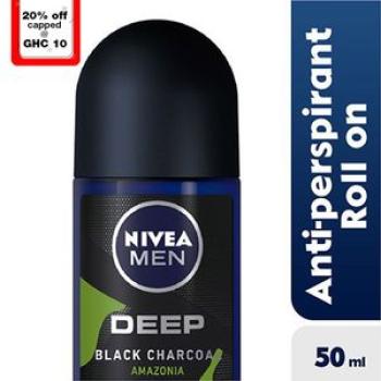 Men Deep Black Carbon Amazonia Anti-Perspirant Roll On - 50ml