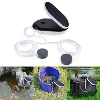 Fish Tank Solar Powered Panel Air Oxygenator Pond Water Garden Air